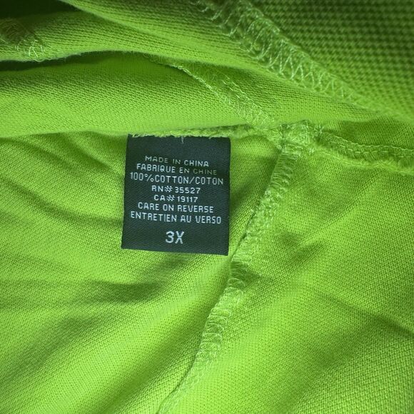 VINTAGE Marithe Francois Girgbaud Shirt Mens 3X Green Embroidered Logo - Picture 5 of 6